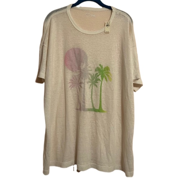 NWT Aerie Tropical Graphic Tee - Picture 3 of 8